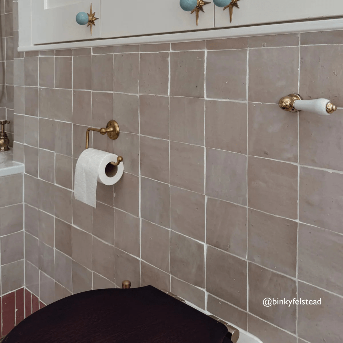 Medina Cloudy White Square Handmade Moroccan Zellige Tile