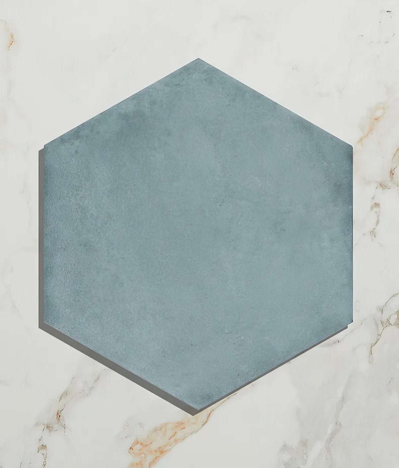 Medina Hexagon Porcelain Aqua