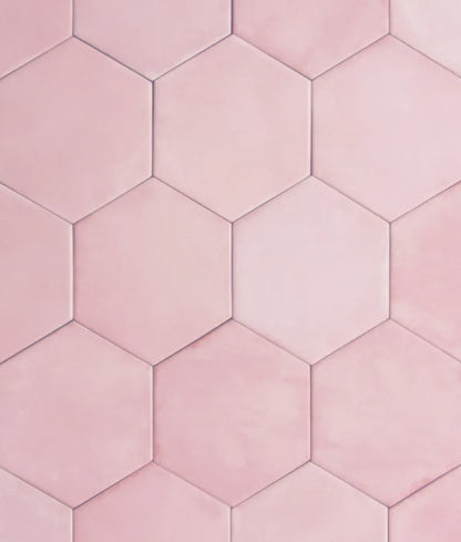 Medina Hexagon Porcelain Rosa - Hyperion Tiles