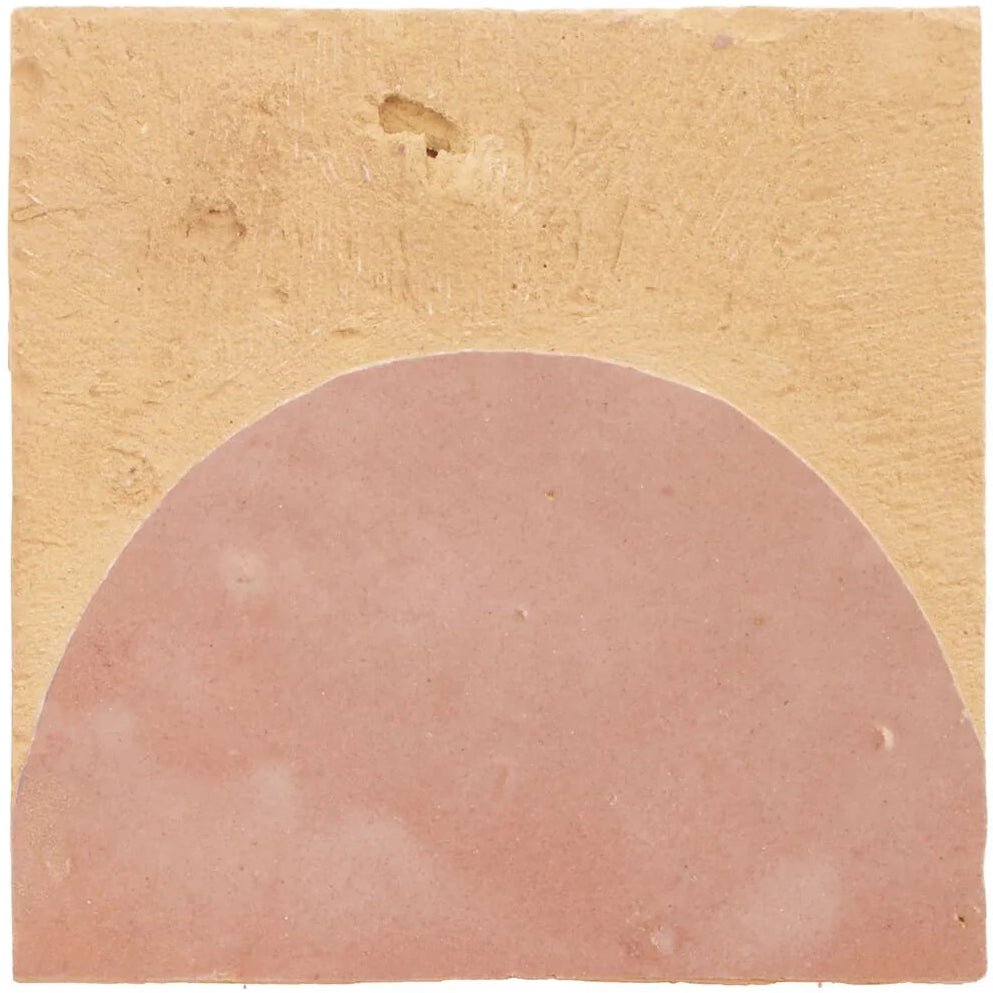 Medina Leather Pale Belen Handmade Moroccan Zellige Tile