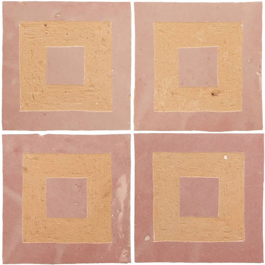 Medina Leather Pale Porton Handmade Moroccan Zellige Tile - alternate view