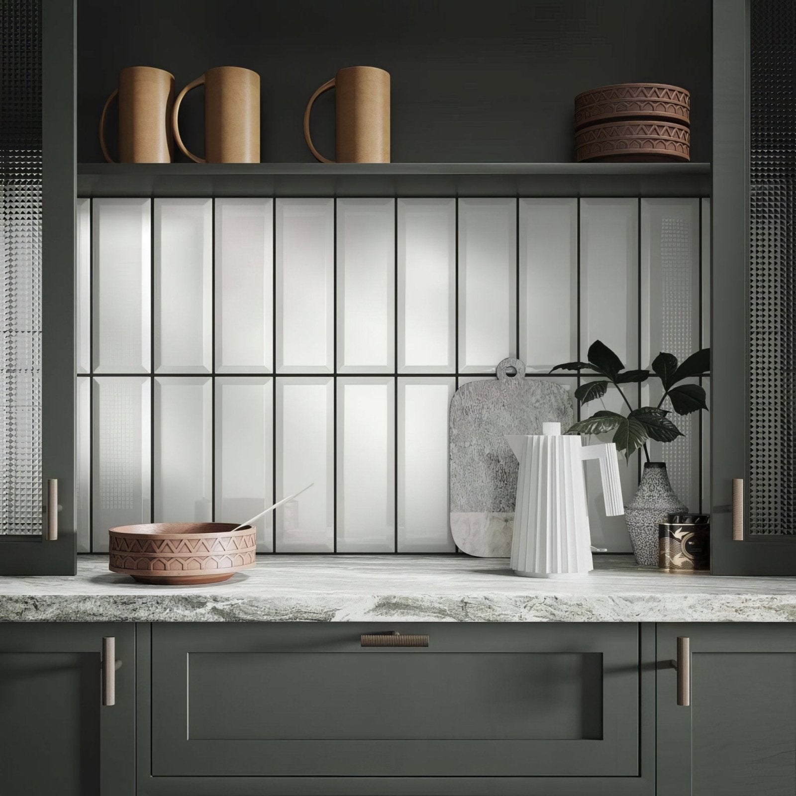 Metro White Ceramic Brick Tile