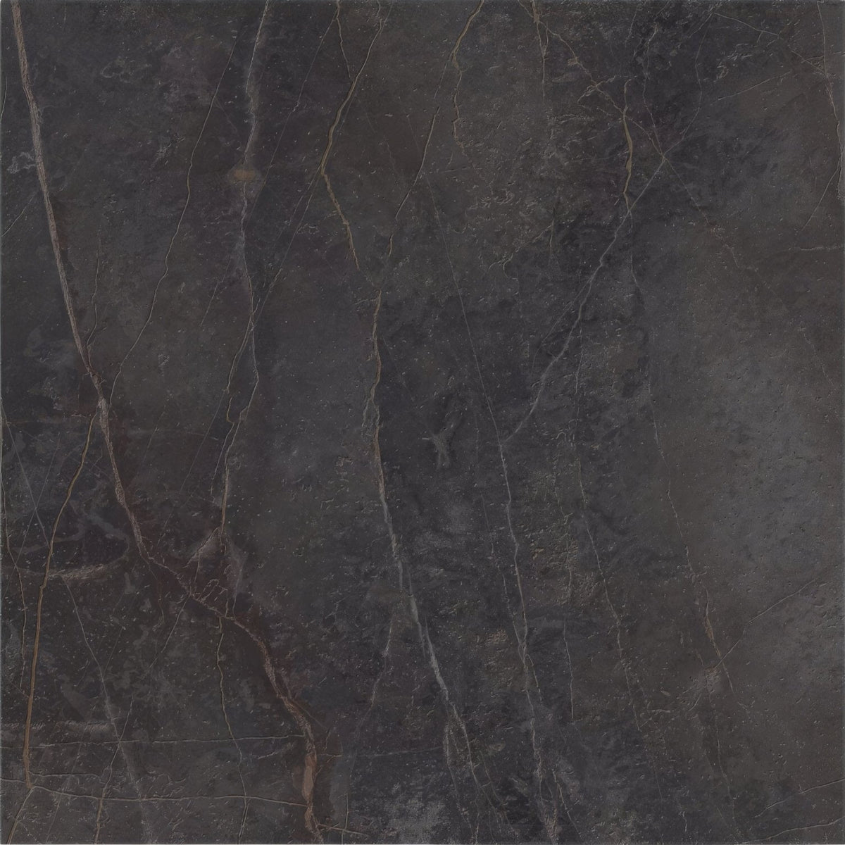 Milos Black 80 x 80cm dark gray marble tile with subtle lighter veining for elegant flooring and wall applications