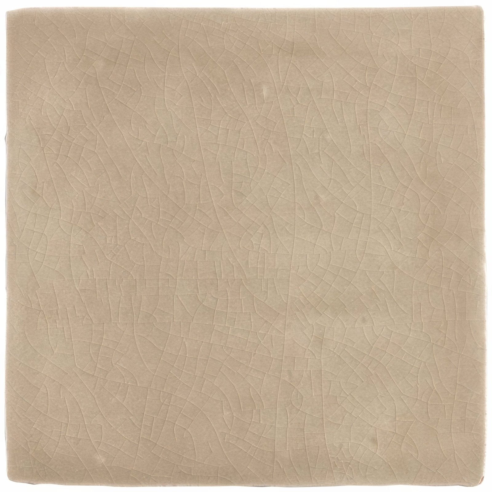 Beige ceramic field tile mink with subtle crackled glaze finish for wall and floor applications