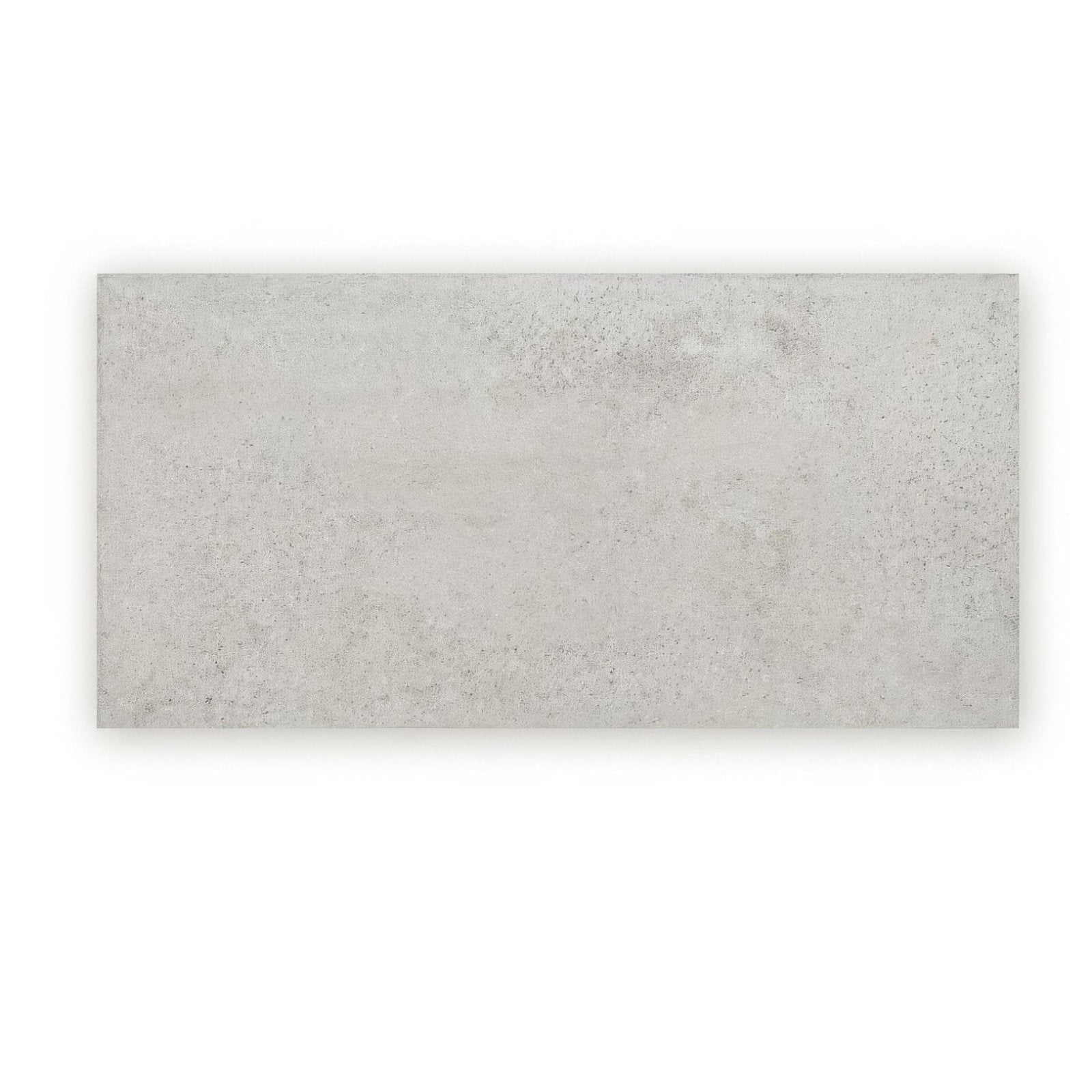 Montpellier florac 60 x 30cm rectangular light gray concrete tile with subtle speckled texture and natural stone finish