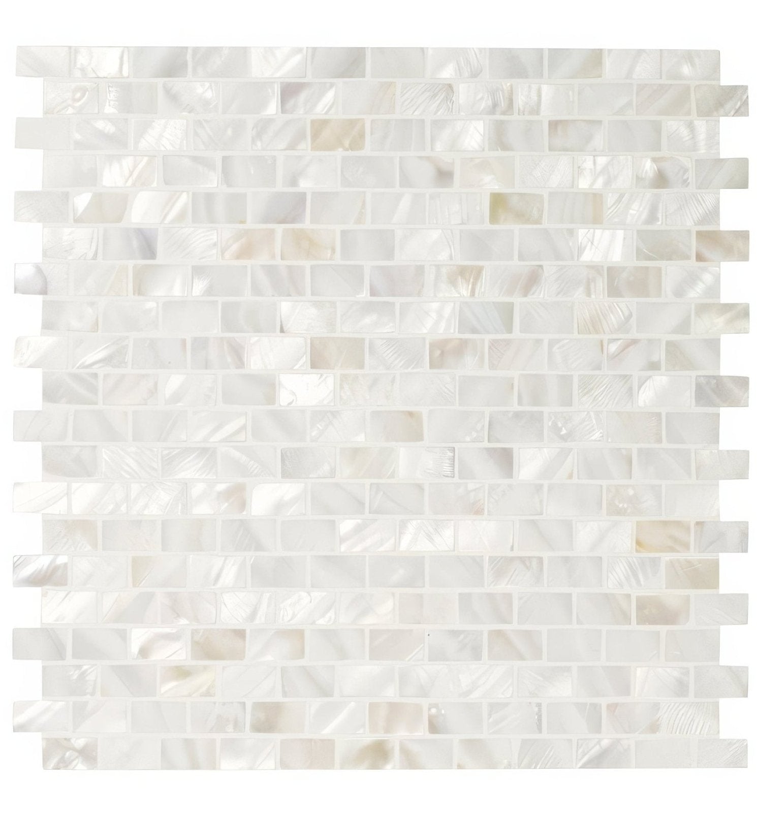 Mother Of Pearl White Rectangle