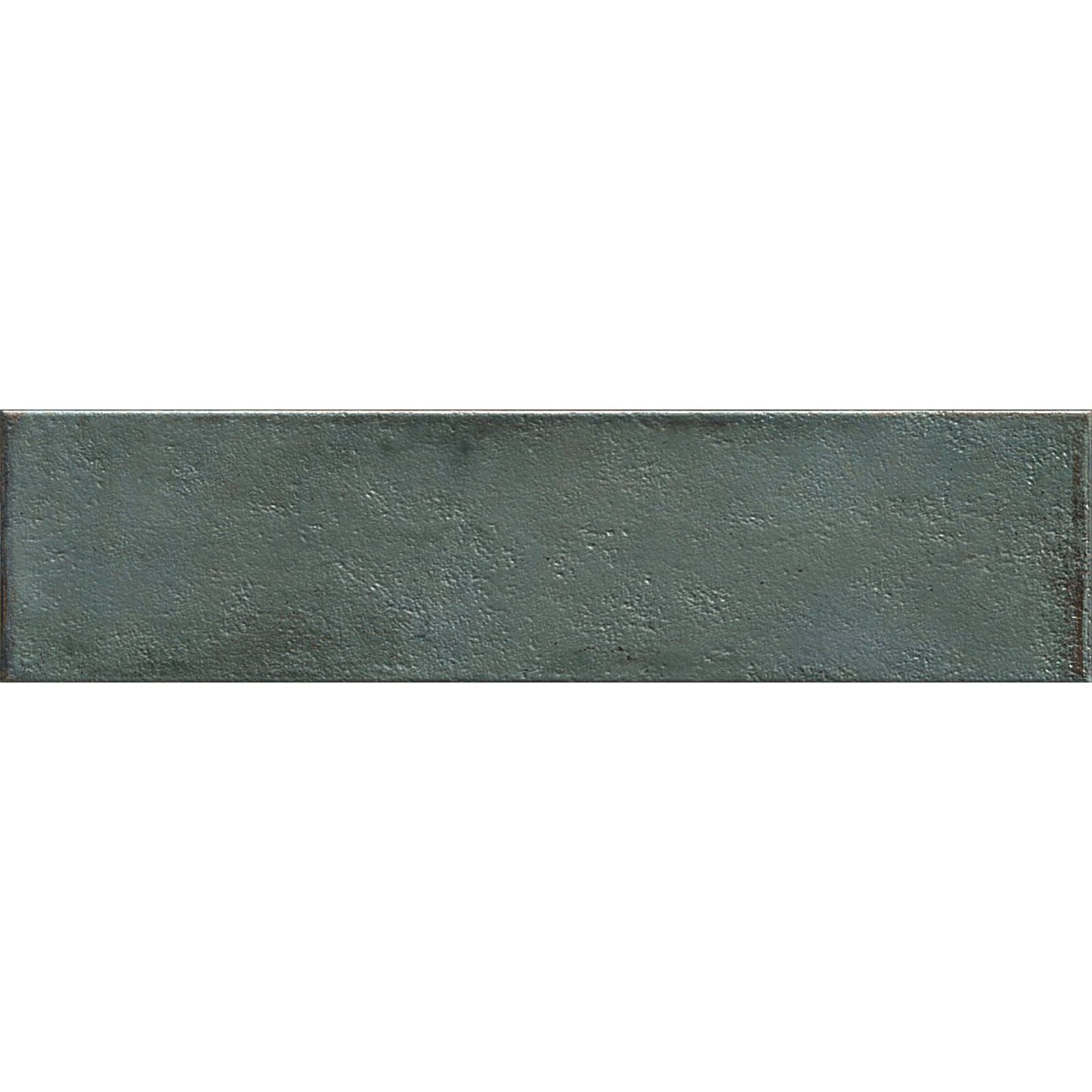 Mussa Green Brillo rectangular slate-gray ceramic tile with textured matte finish for wall and floor use