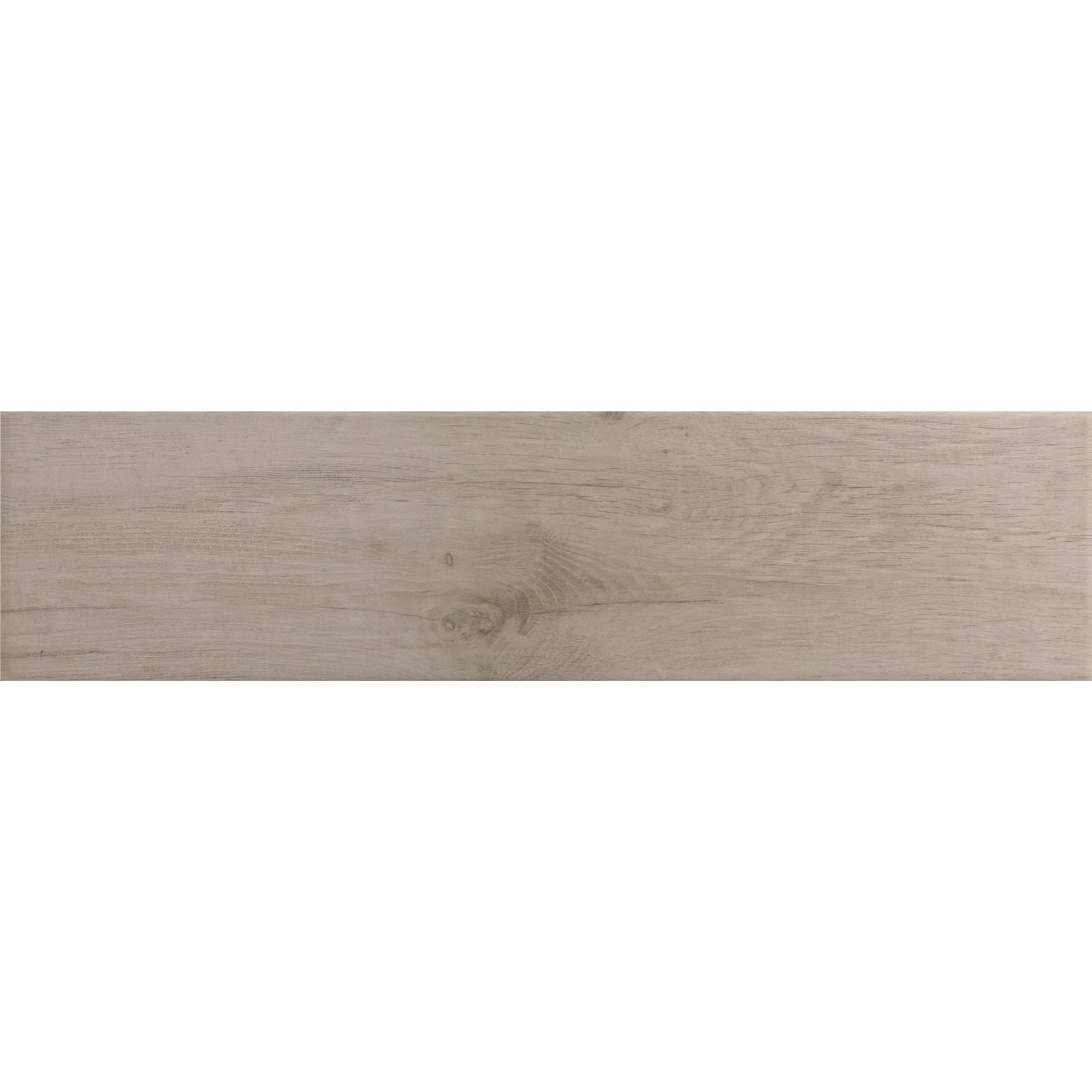 Naturalia grey light gray wood effect tile with subtle natural grain and faint knot detail for flooring and walls