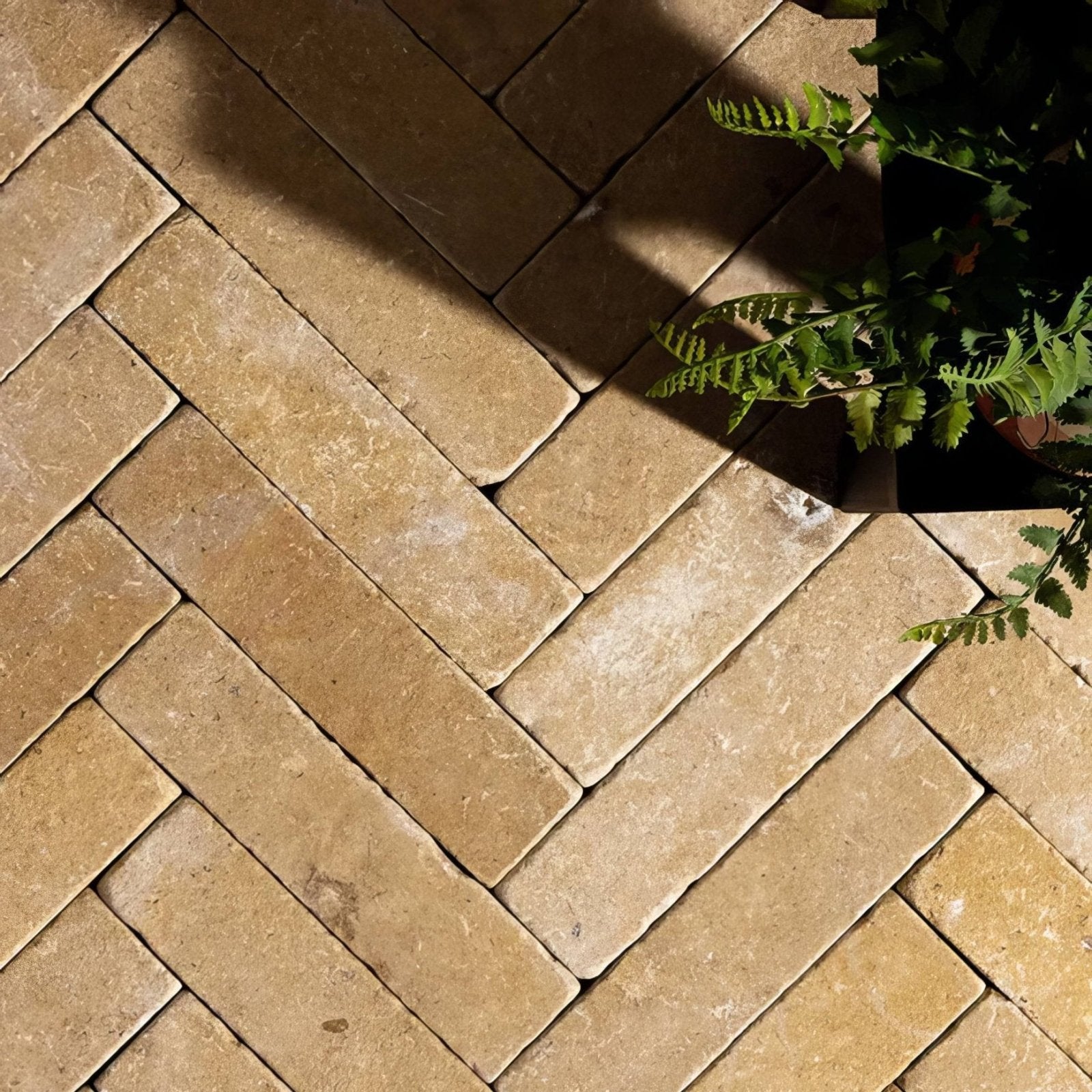 Buscot Limestone Parquet Tumbled & Etched Finish