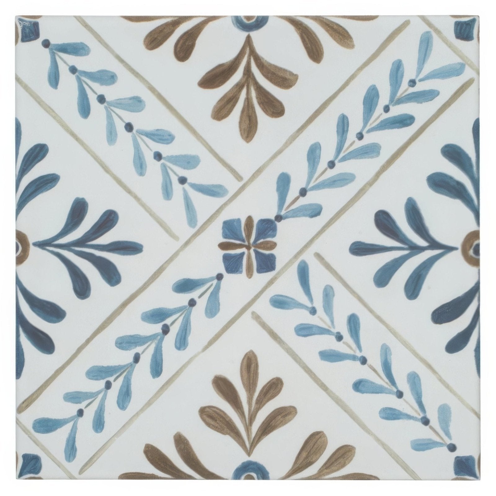 Nina Campbell Goa Indigo/Chocolate