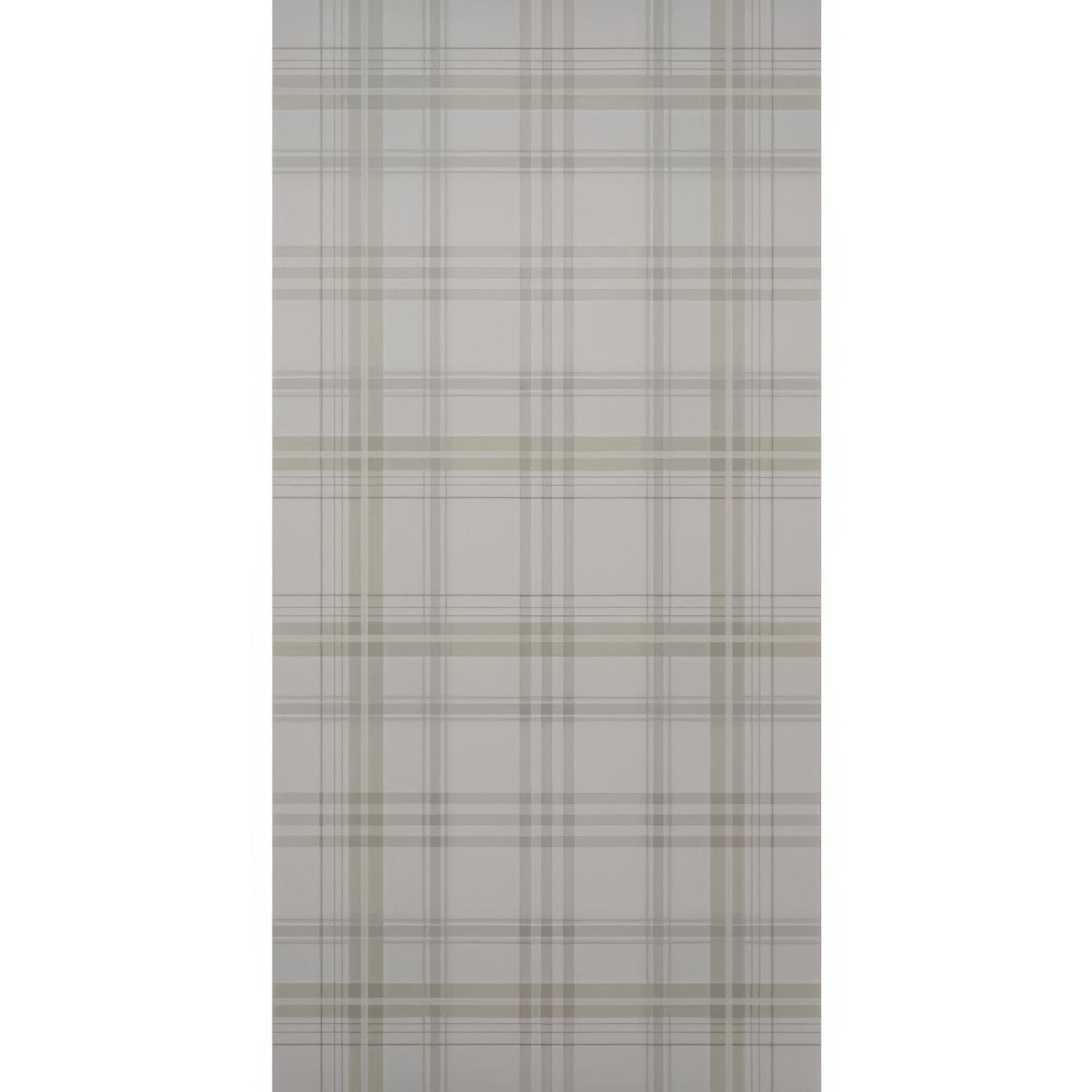 Nova scotia mulgrave 60x30cm soft gray plaid wallpaper with subtle beige and dark charcoal intersecting stripes