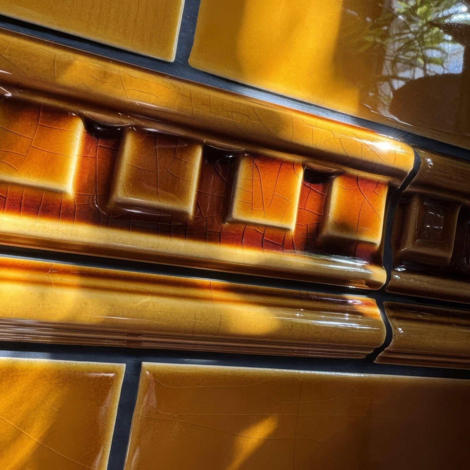 Ochre Dentil Moulding