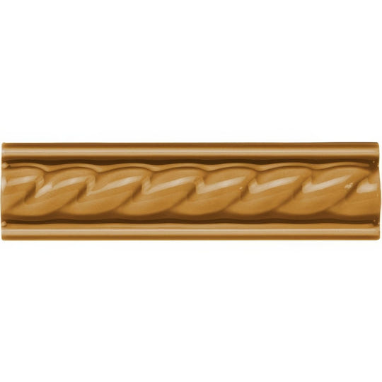Ochre Rope Moulding Ceramic Wall Tile 152x40mm - alternate view