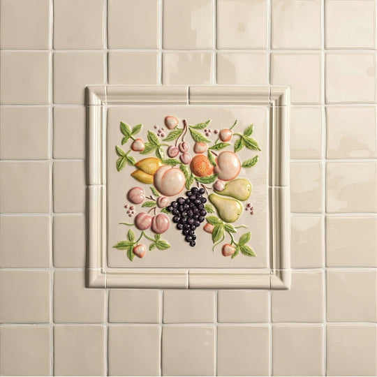 Off White Field Tile - alternate view