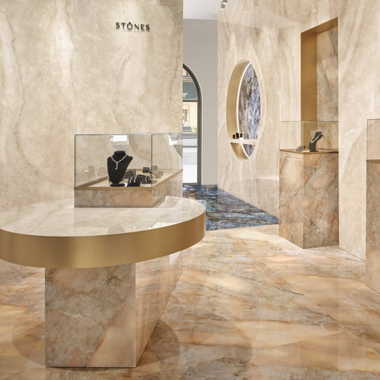 Onyx Copper Polished Tile - alternate view