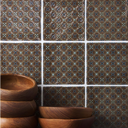 Ormeaux on Chestnut Wall Tile - alternate view