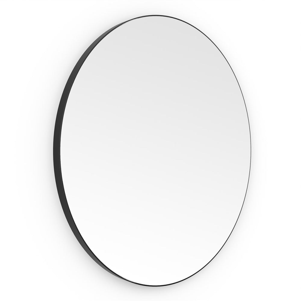 Oslo Round Mirror 60cm in Black - Origins Living