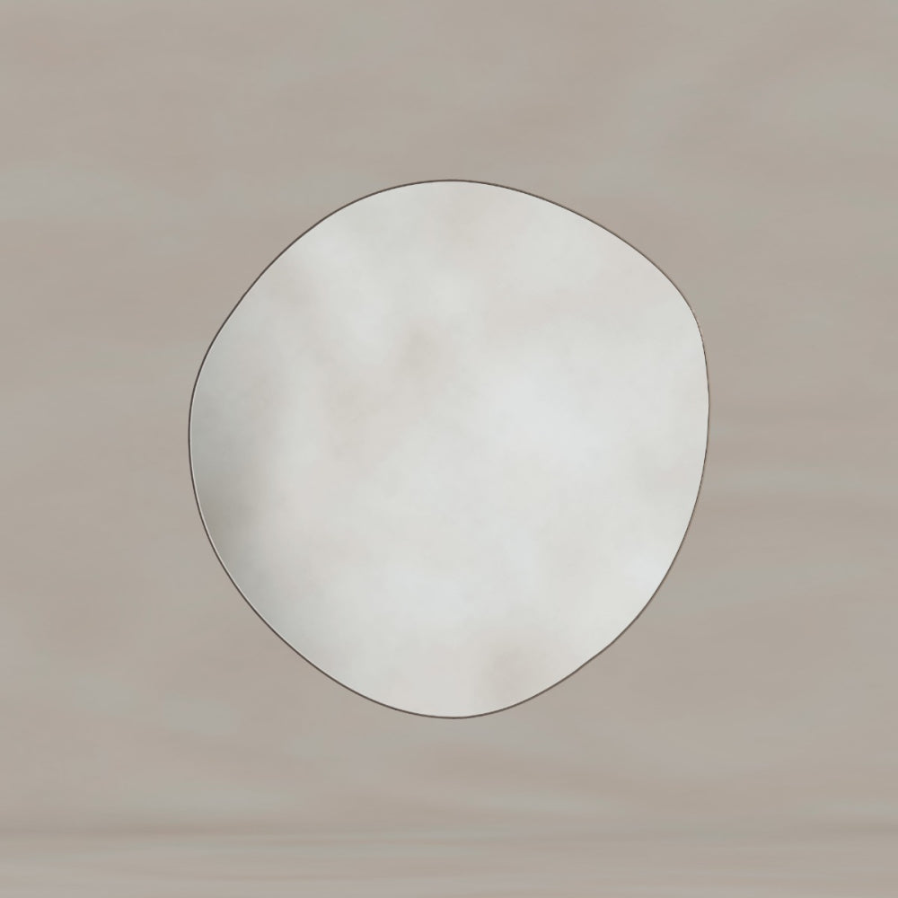Oslo Organic Mirror 60cm in Brushed Bronze - Origins Living, view 4