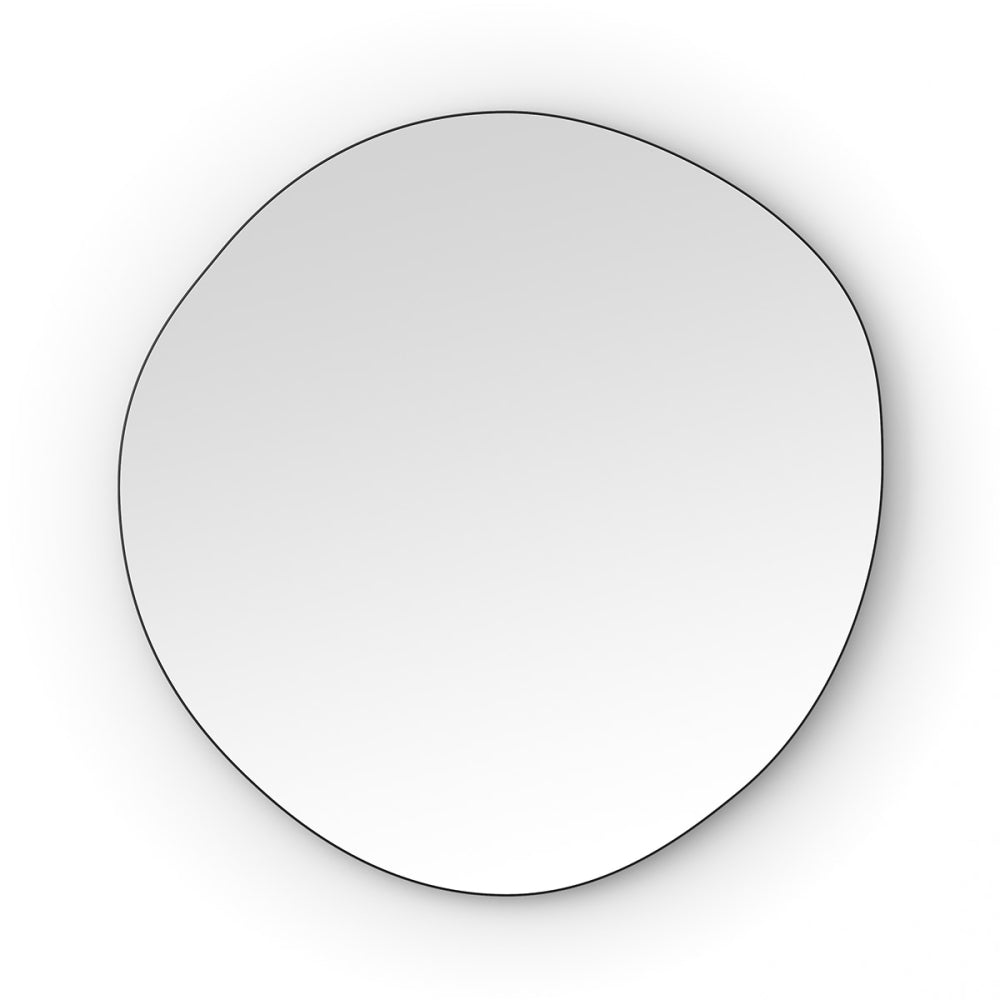 Oslo Organic Mirror 80cm in Black - Origins Living, view 3