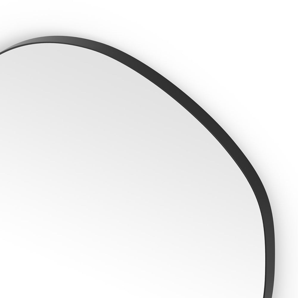 Oslo Organic Mirror 80cm in Black - Origins Living, view 4
