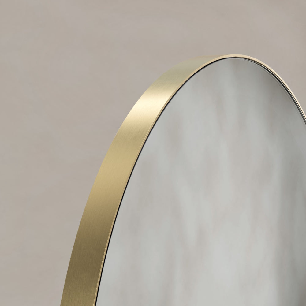 Oslo Arch Mirror 50x100cm in Brushed Brass - Origins Living, view 3