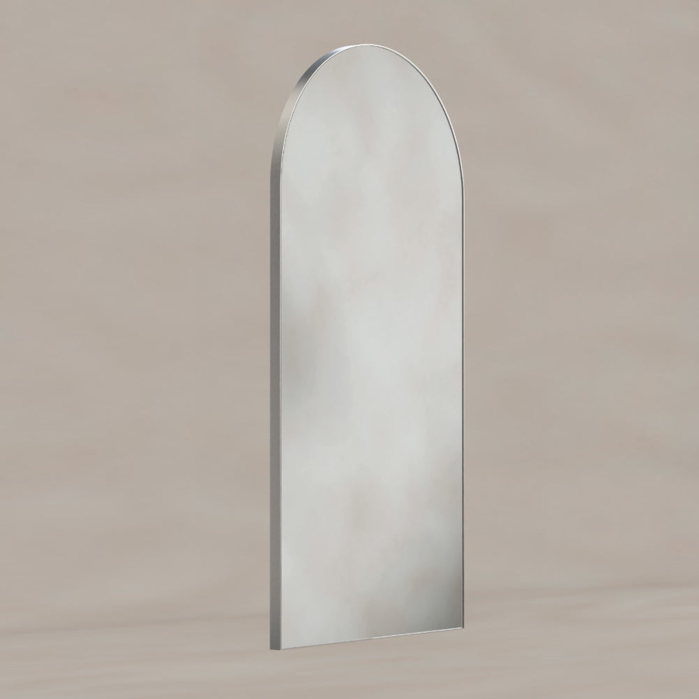 Oslo Arch Mirror 50x100cm in Brushed Nickel - Origins Living, view 2