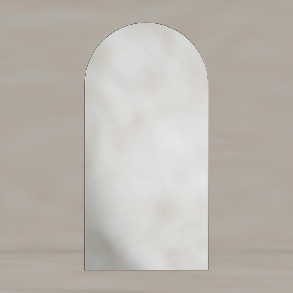 Oslo Arch Mirror 50x100cm in Brushed Nickel - Origins Living, view 5