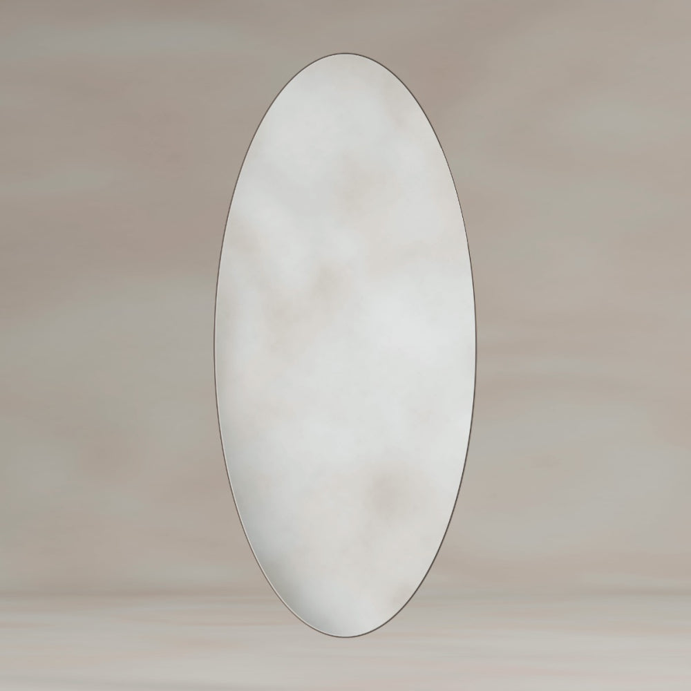 Oslo Oval Mirror 45x100cm in Brushed Bronze - Origins Living, view 5