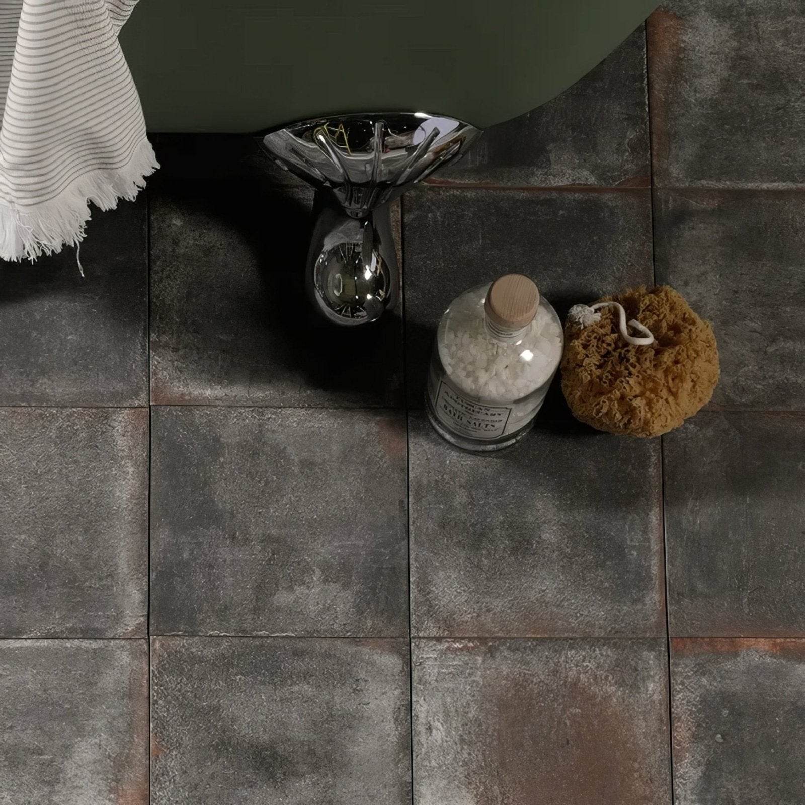 Osterley Porcelain Black Square