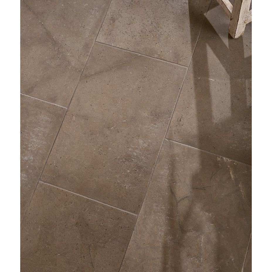 Close view of Hazlebury Limestone gently worn surface