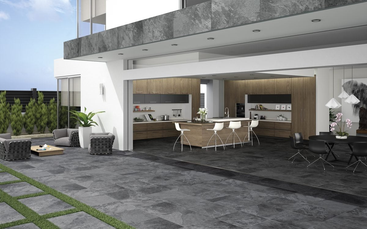 Oxford Black 20mm Paving