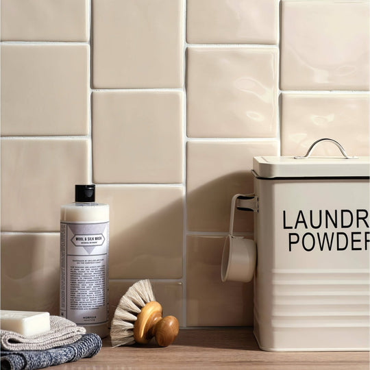 Oyster Field Tile - Ceramic - Satin