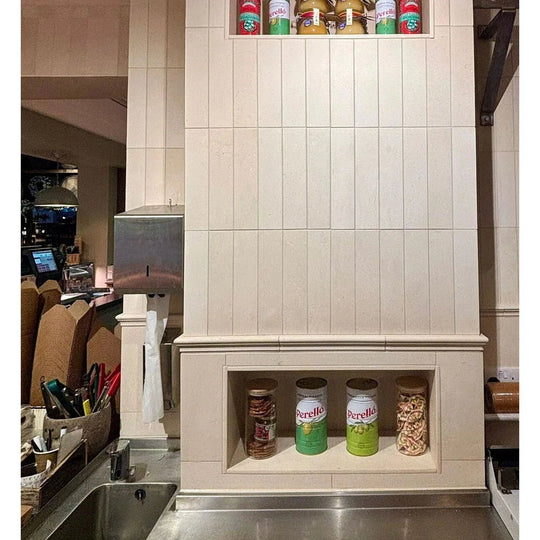 Palio 10 x 20 Diamond sawn edge, honed Limestone Wall & Floor Tile - alternate view
