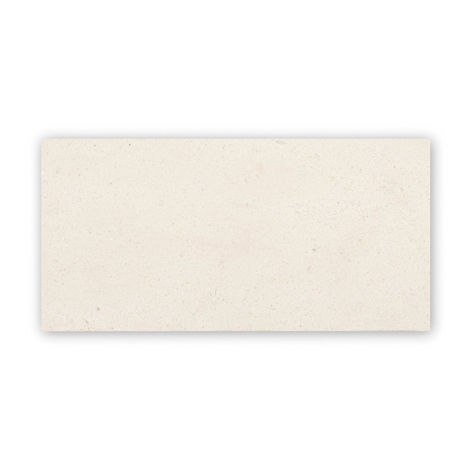 Cream-colored rectangular tile with a subtle textured surface palio 10 x 20 diamond sawn edge honed finish
