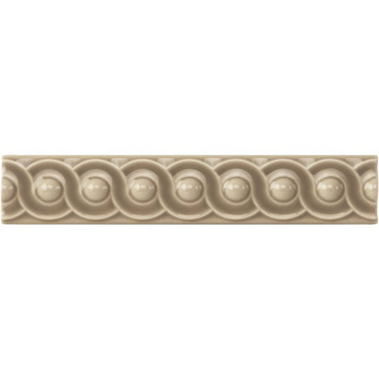Palladian Beige Scroll Moulding Ceramic Wall Tile 152x29mm - alternate view