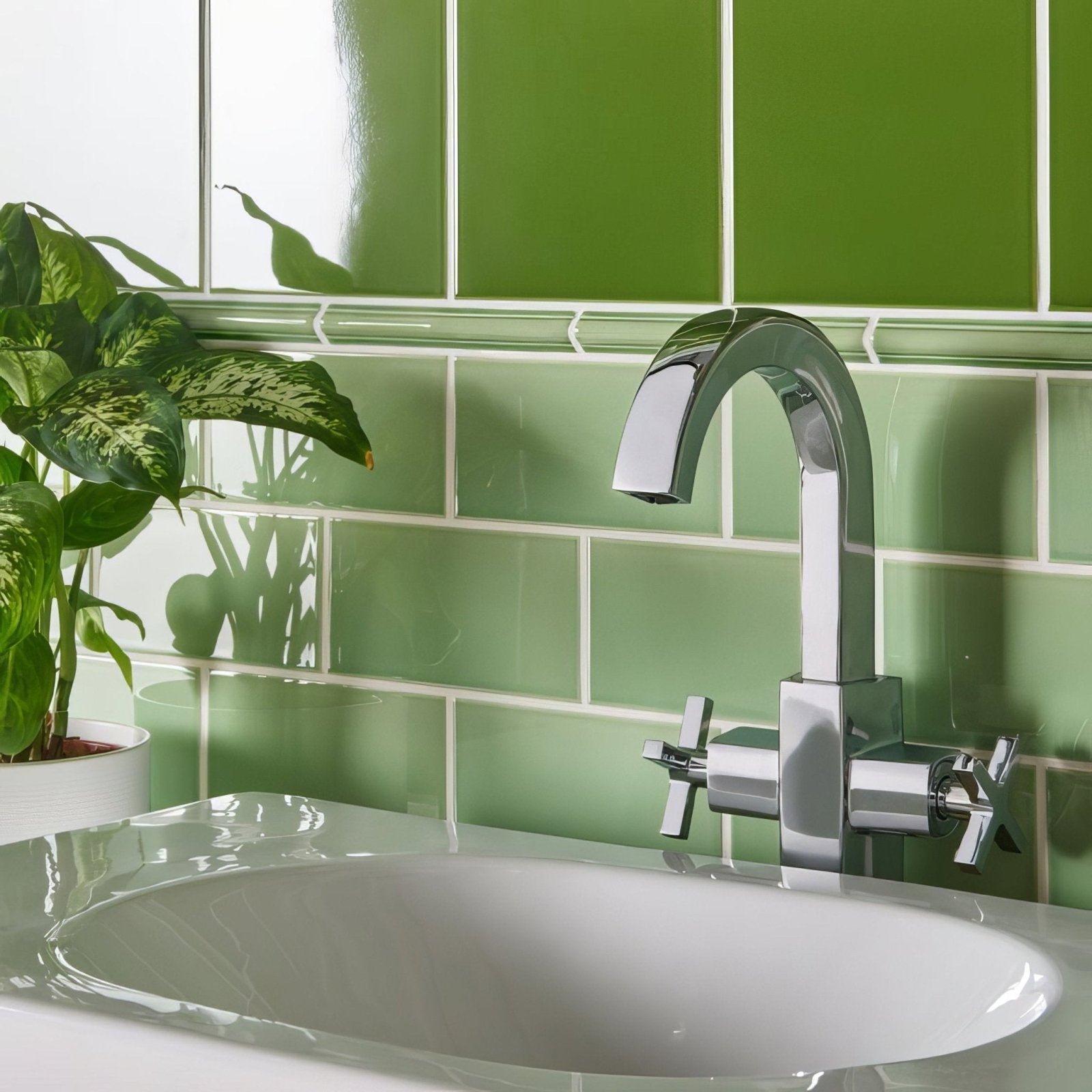 Palm Green Half Tile