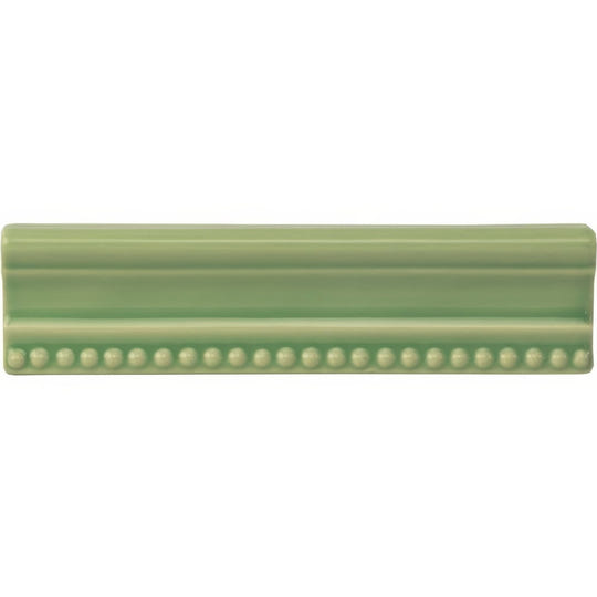 Palm Green Hogarth Moulding Ceramic Wall Tile 152x38mm - alternate view