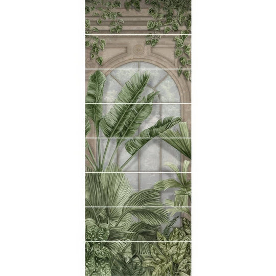 Palm House Decorative 8-Tile Set Panel A