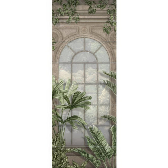 Palm House Decorative 8-Tile Set Panel B