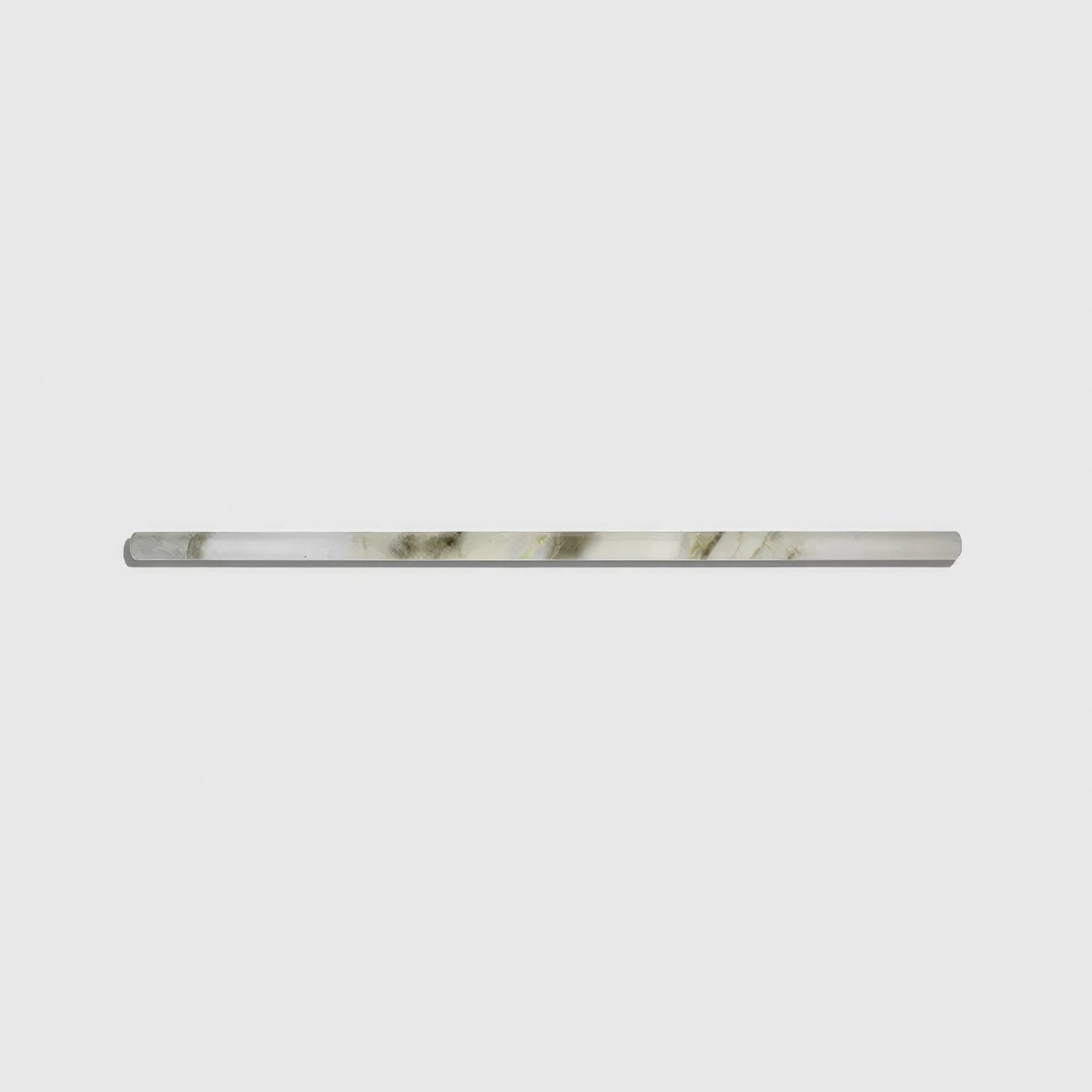 Palm Springs Porcelain Cerulean Moulding white marble-effect moulding trim with green veining