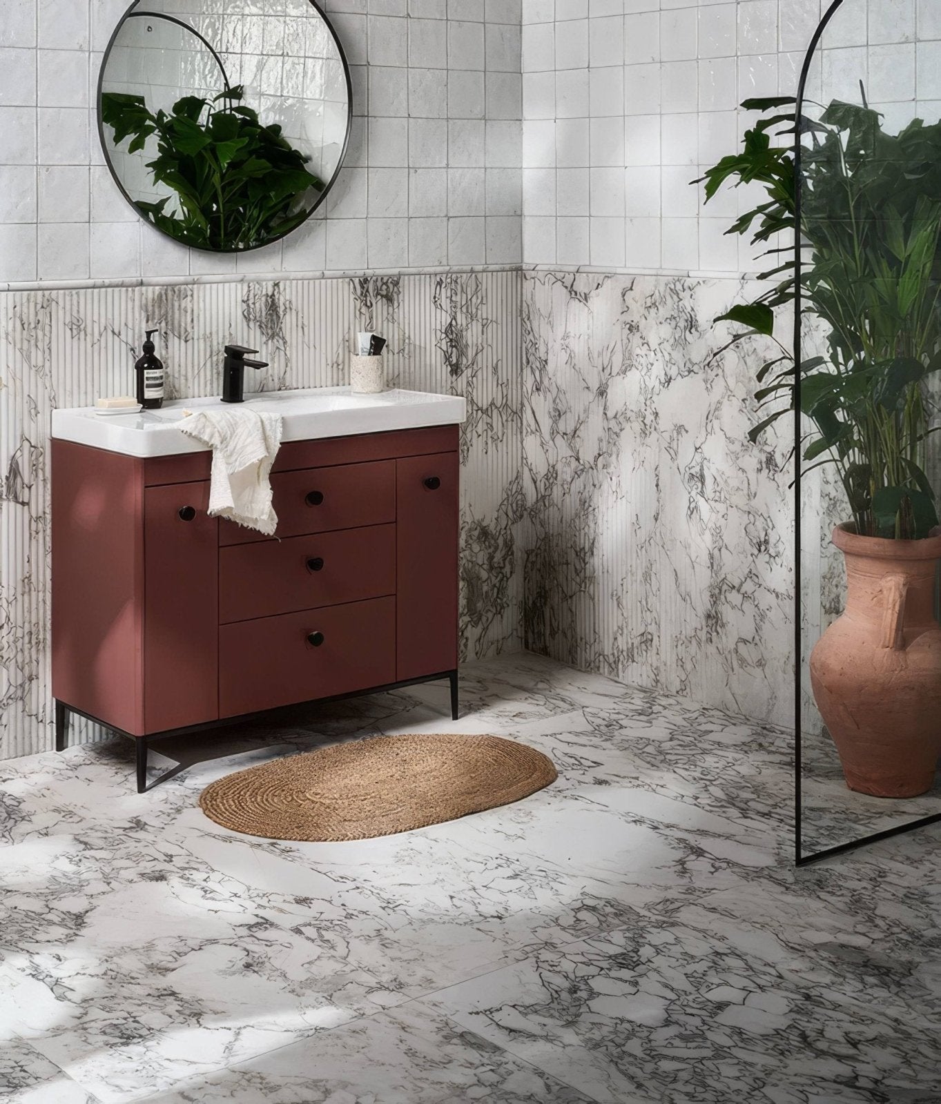 Palm Springs Porcelain Italiana Fluted