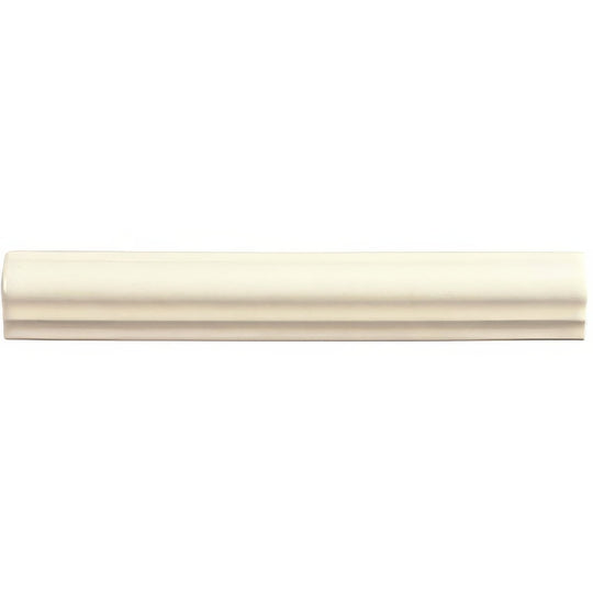 Cream-colored smooth surfaced palomino ogee decorative molding with classic profile for interior trim use