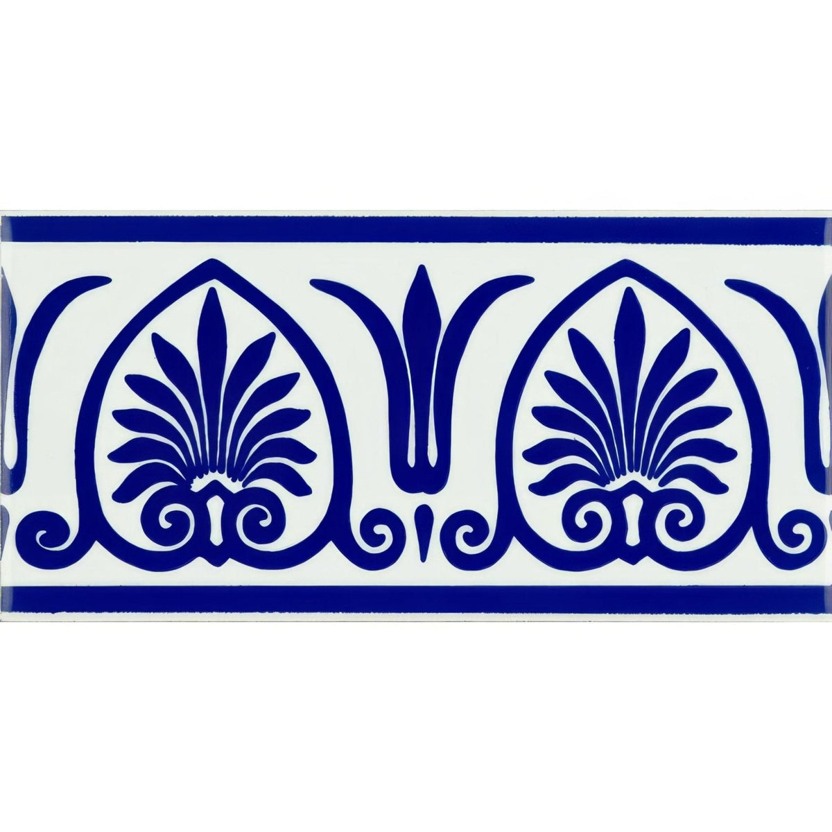 Parthenon Royal Blue On Brilliant White – pattern detail