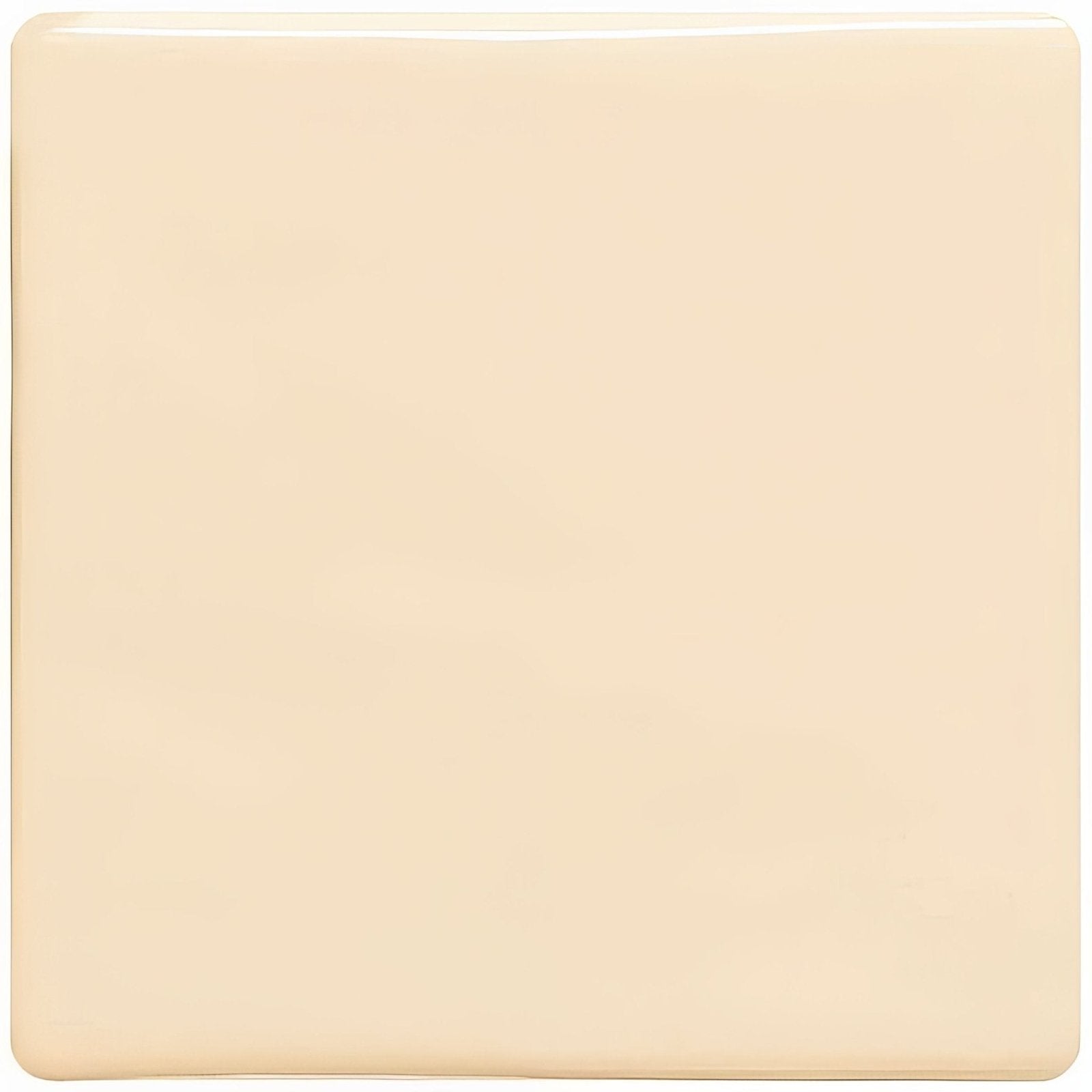 Cream-colored square ceramic pearl field tile with smooth glossy finish ideal for wall and floor applications