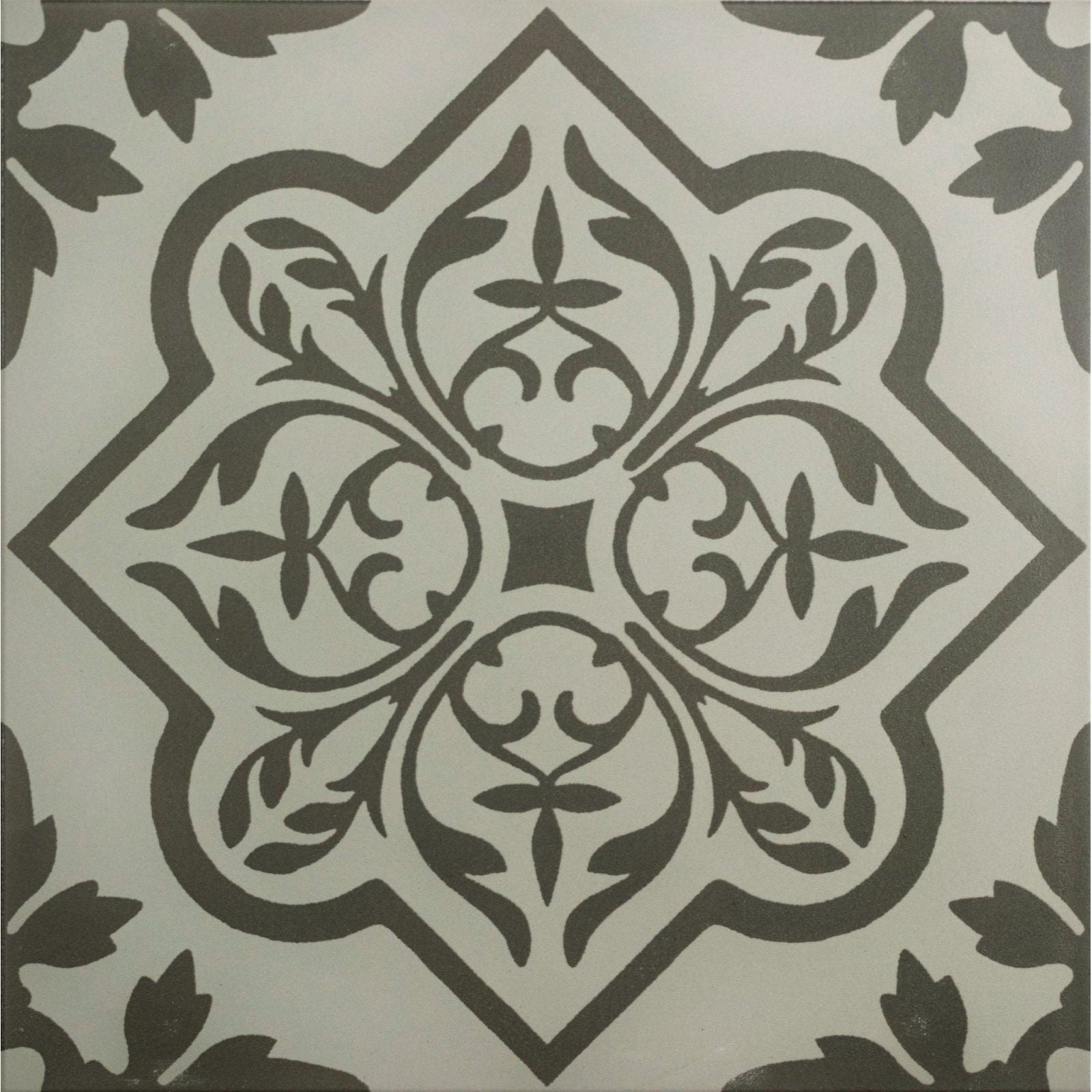 Pentillie Dark Grey on Grey – pattern detail