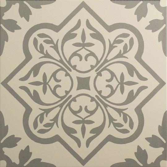Pentillie Light Grey on Chalk - alternate view