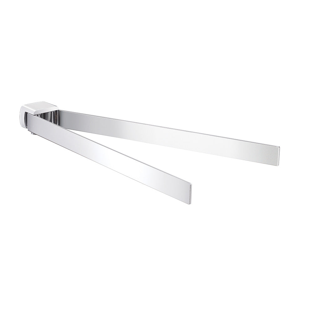 Pirenei Double Swing Towel Rail in Chrome - Origins Living
