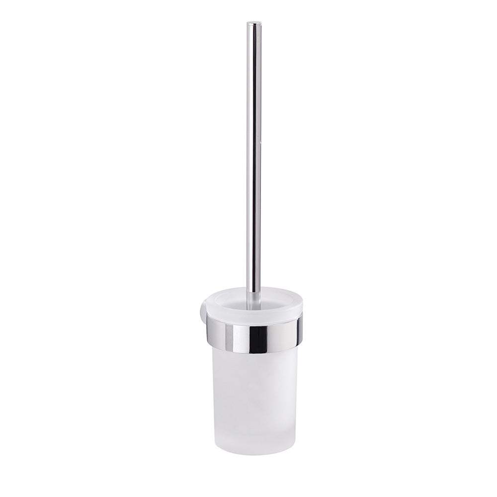 Pirenei WC Brush Set Wall Mounted in Chrome - Origins Living
