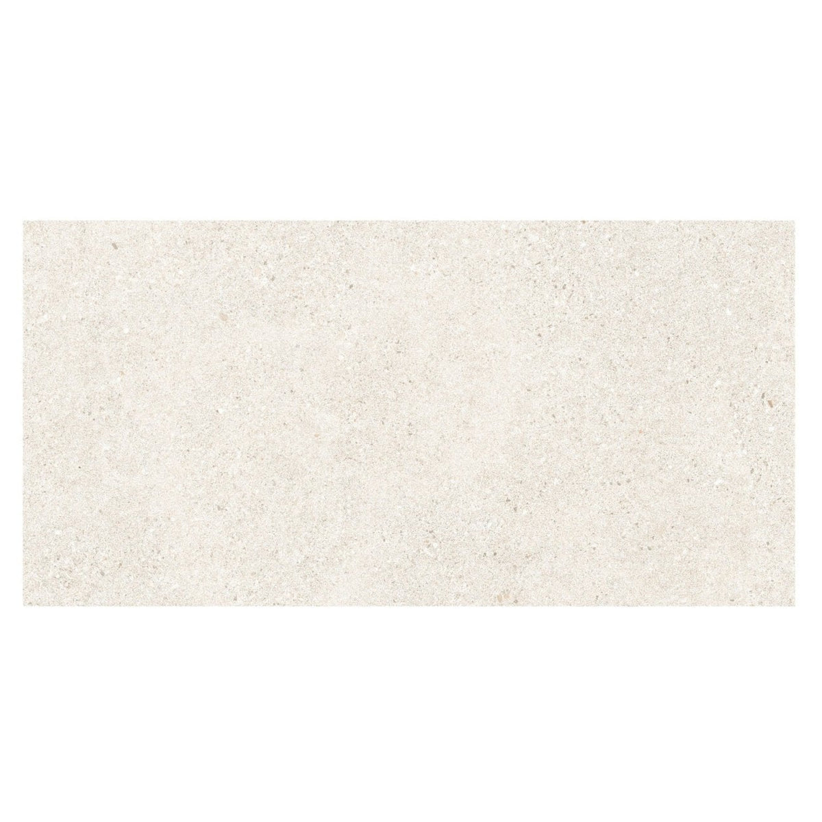 Cream-colored rectangular piazza bone tile 60 x 120cm with subtle speckled texture for versatile use