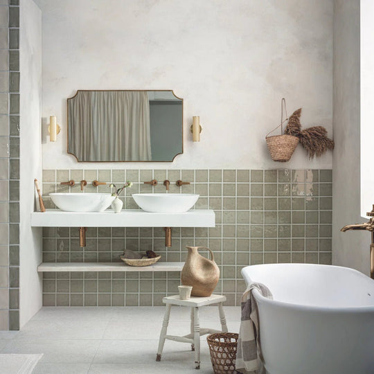 Piazza Bone 60 x 60cm Wall & Floor Tile - alternate view
